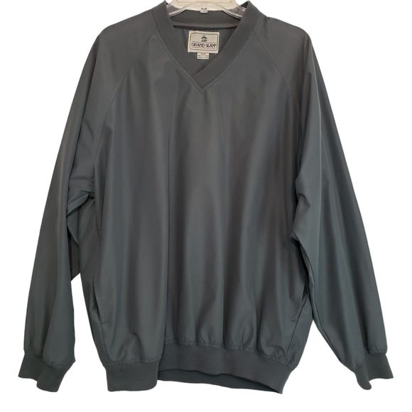 Men's Grand Slam Penguin Long Sleeve V-neck Pullover, Size Medium - Picture 1 of 9